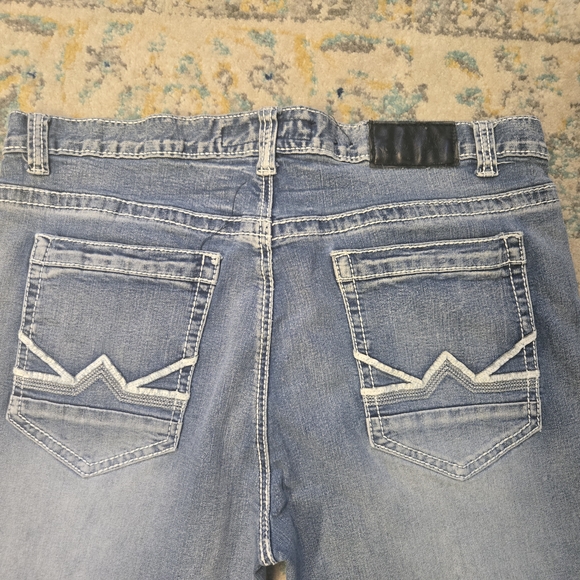 Men's Slim Straight Jeans - Light Blue - Picture 1 of 4